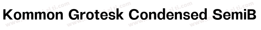 Kommon Grotesk Condensed SemiBold字体转换